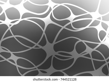 Dark Silver, Gray vector abstract doodle template. A vague abstract illustration with doodles in Indian style. The pattern can be used for heads of websites and designs.