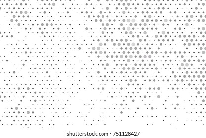 Dark Silver, Gray vector abstract pattern with circles. Geometry template for your business design. Background with colored spheres.