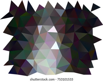 Dark Silver, Gray vector abstract mosaic pattern. Creative geometric illustration in Origami style with gradient. A new texture for your design.