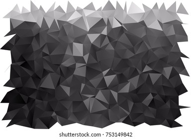 Dark Silver, Gray vector abstract mosaic background. Colorful abstract illustration with gradient. A new texture for your design.