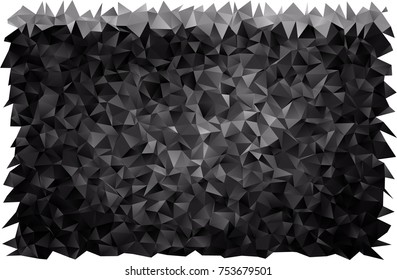 Dark Silver, Gray vector abstract mosaic template. Shining illustration, which consist of triangles. The best triangular design for your business.