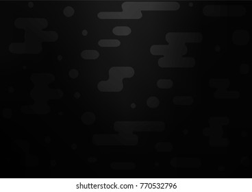Dark Silver, Gray vector abstract doodle template. Colorful abstract illustration with lines in Asian style. A completely new design for your business.