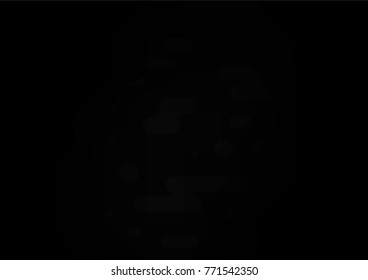 Dark Silver, Gray vector abstract doodle pattern. Decorative shining illustration with doodles on abstract template. A completely new template for your business design.