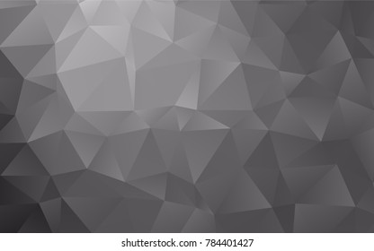 Dark Silver, Gray vector abstract mosaic pattern. A vague abstract illustration with gradient. The polygonal design can be used for your web site.