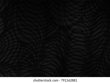 Dark Silver, Gray vector abstract doodle pattern. Colorful abstract illustration with lines in Asian style. The template can be used as a background for cell phones.