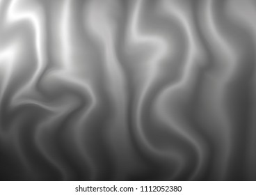 Dark Silver, Gray vector backdrop with bent lines. A sample with blurred bubble shapes. The elegant pattern for brand book.