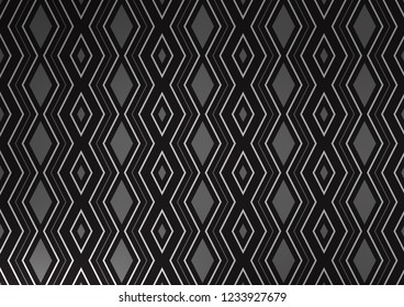 Dark Silver, Gray vector backdrop with lines, cubes. Glitter abstract illustration with colorful lines, rhombuses. Pattern for websites, landing pages.