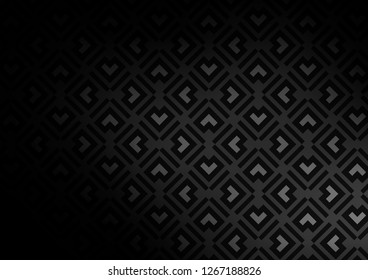 Dark Silver, Gray vector backdrop with long lines. Modern geometrical abstract illustration with staves. Backdrop for TV commercials.