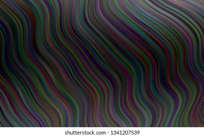 Dark Silver, Gray vector backdrop with bent lines. Creative geometric illustration in marble style with gradient. Pattern for your business design.