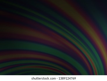 Dark Silver, Gray vector backdrop with bent lines. Shining illustration, which consist of blurred lines, circles. Marble style for your business design.