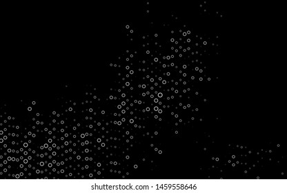 Dark Silver, Gray vector backdrop with dots. Modern abstract illustration with colorful water drops. Pattern for ads, leaflets.