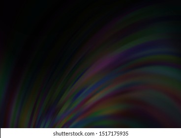 Dark Silver, Gray vector backdrop with bent lines. Colorful abstract illustration with gradient lines. Marble style for your business design.