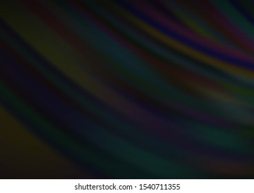 Dark Silver, Gray vector backdrop with bent lines. Glitter abstract illustration with wry lines. A completely new marble design for your business.