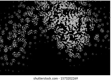 Dark Silver, Gray vector backdrop with abstract shapes. Modern abstract illustration with colorful random forms. Modern design for your business card.