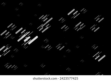 Dark Silver, Gray vector backdrop with long lines. Decorative shining illustration with lines on abstract template. Best design for your ad, poster, banner.