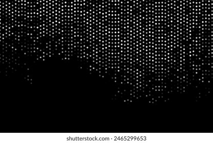 Dark Silver, Gray vector backdrop with dots. Abstract illustration with colored bubbles in nature style. Pattern for beautiful websites.