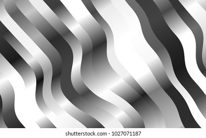 Dark Silver, Gray vector background with lava shapes. Creative illustration in halftone marble style with gradient. The elegant pattern for brand book.