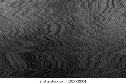 Dark Silver, Gray vector background with abstract lines. Creative illustration in halftone marble style with gradient. Textured wave pattern for backgrounds.