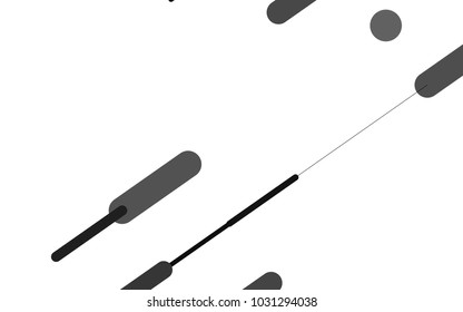 Dark Silver, Gray vector background with straight lines. Capsules on blurred abstract background with gradient. Smart design for your business advert.
