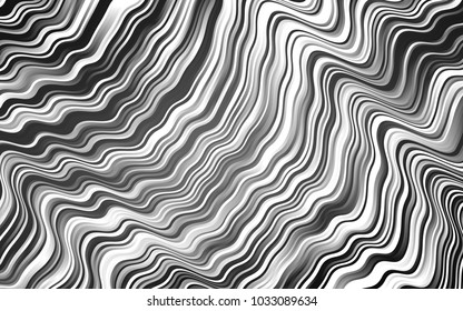 Dark Silver, Gray vector background with lamp shapes. Geometric illustration in marble style with gradient.  The best blurred design for your business.