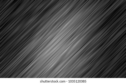 Dark Silver, Gray vector background with lamp shapes. Shining illustration, which consist of blurred lines, circles. A completely new template for your business design.
