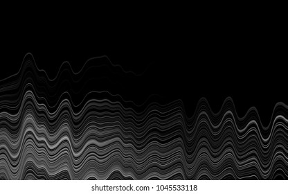 Dark Silver, Gray vector background with lava shapes. A sample with blurred bubble shapes. A new texture for your  ad, booklets, leaflets.