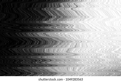 Dark Silver, Gray vector background with lamp shapes. A vague circumflex abstract illustration with gradient. Textured wave pattern for backgrounds.