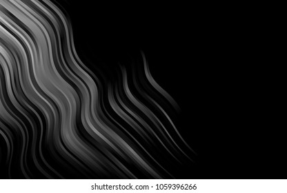 Dark Silver, Gray vector background with lava shapes. A sample with blurred bubble shapes. The template for cell phone backgrounds.