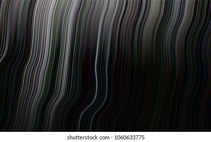 Dark Silver, Gray vector background with bent lines. Brand-new colored illustration in marble style with gradient. New composition for your brand book.