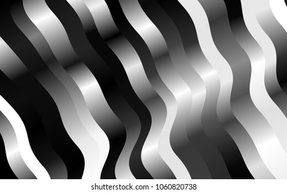 Dark Silver, Gray vector background with lava shapes. Brand-new colored illustration in marble style with gradient. The best blurred design for your business.