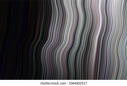 Dark Silver, Gray vector background with lava shapes. Blurred geometric sample with gradient bubbles.  Pattern for your business design.