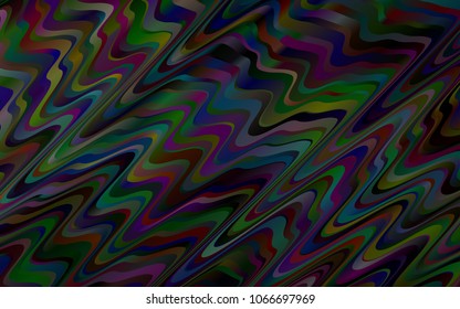 Dark Silver, Gray vector background with bubble shapes. Colorful illustration in abstract marble style with gradient. Pattern for your business design.