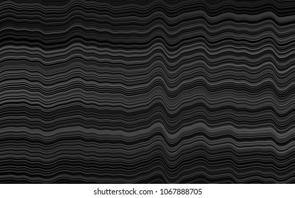 Dark Silver, Gray vector background with liquid shapes. Colorful illustration in abstract marble style with gradient. Marble style for your business design.