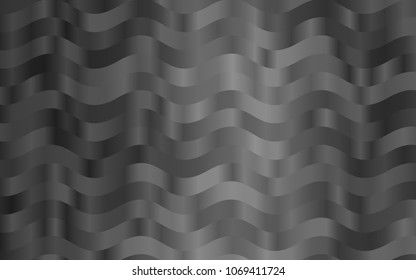 Dark Silver, Gray vector background with curved circles. Geometric illustration in marble style with gradient.  Marble style for your business design.