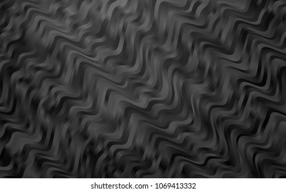 Dark Silver, Gray vector background with bent lines. Geometric illustration in marble style with gradient.  A completely new marble design for your business.