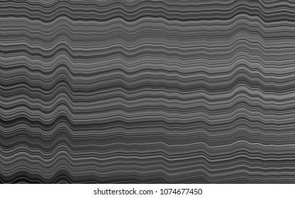 Dark Silver, Gray vector background with curved circles. Colorful illustration in abstract marble style with gradient. New composition for your brand book.