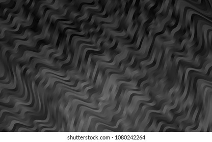 Dark Silver, Gray vector background with bubble shapes. Glitter abstract illustration with wry lines. Brand-new design for your ads, poster, banner.