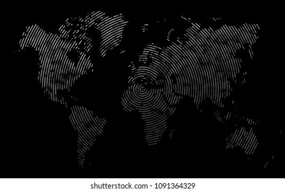 Dark Silver, Gray vector background with bubble shapes. Geometric illustration in marble style with gradient.  A completely new template for your business design.