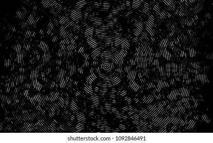 Dark Silver, Gray vector background with curved circles. An elegant bright illustration with gradient. A completely new marble design for your business.