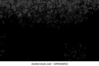 Dark Silver, Gray vector background with lamp shapes. Creative illustration in halftone marble style with gradient. Pattern for your business design.