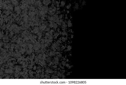 Dark Silver, Gray vector background with bent ribbons. Geometric illustration in marble style with gradient.  New composition for your brand book.
