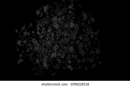 Dark Silver, Gray vector background with bent lines. Shining illustration, which consist of blurred lines, circles. New composition for your brand book.