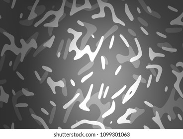 Dark Silver, Gray vector background with lamp shapes. Colorful illustration in abstract marble style with gradient. A completely new marble design for your business.