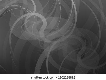 Dark Silver, Gray vector background with abstract lines. Colorful illustration in abstract marble style with gradient. Brand new design for your ads, poster, banner.