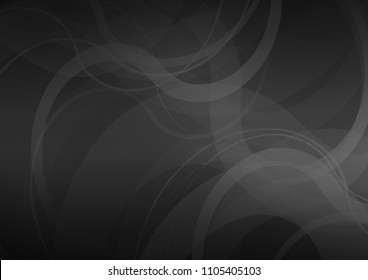 Dark Silver, Gray vector background with bubble shapes. A completely new color illustration in marble style. The best blurred design for your business.