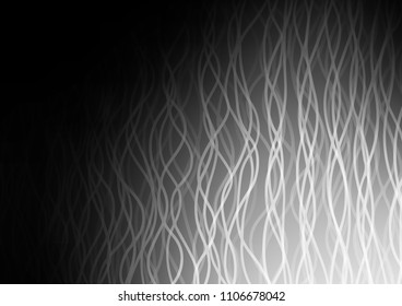 Dark Silver, Gray vector background with bent lines. Brand new colored illustration in marble style with gradient. Marble style for your business design.