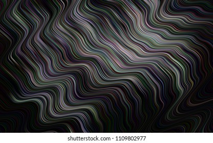 Dark Silver, Gray vector background with bent ribbons. Brand new colored illustration in marble style with gradient. A completely new marble design for your business.