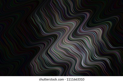 Dark Silver, Gray vector background with abstract lines. A completely new color illustration in marble style. Marble design for your web site.
