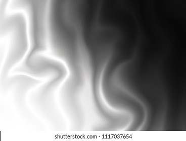 Dark Silver, Gray vector background with bent lines. A completely new color illustration in marble style. The elegant pattern for brand book.