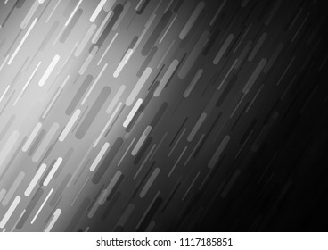 Dark Silver, Gray vector background with straight lines. Shining colored illustration with narrow lines. The pattern can be used for websites.